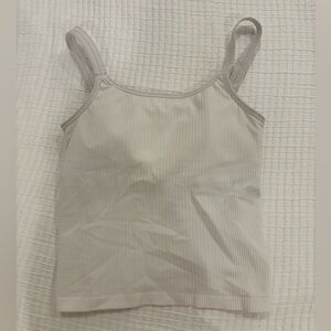 Lululemon white ebb to street Tank Top